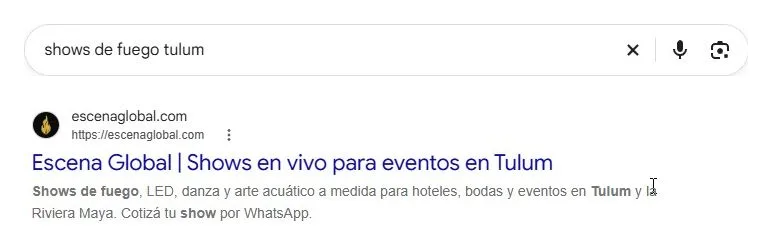 Resultado de Google para “shows de fuego tulum”: Escena Global, Shows en vivo para eventos en Tulum, escenaglobal.com.